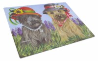 Carolines Treasures  PPP3254LCB Cairn Terrier Sisters Glass Cutting Board Large