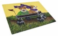 Carolines Treasures PPP3257LCB Corgi Express Glass Cutting Board Large