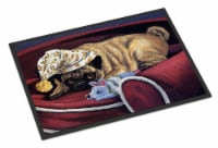 Carolines Treasures PPP3269MAT Pug Goodnight Sweetheart Doormat 18x27