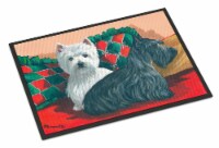 Carolines Treasures PPP3277MAT Westie and Scottie Great Scots Doormat 18x27