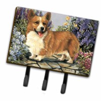 Carolines Treasures PPP3258TH68 6 x 2 x 9 in. Corgi Garden Georgi Leash or Key Holder