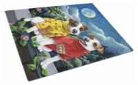 Carolines Treasures  PPP3106LCB Jack Russell Terrier Moon Phase Glass Cutting Bo