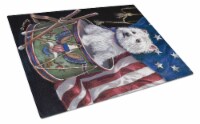Carolines Treasures PPP3129LCB Westie Little Drummer Boy USA Glass Cutting Boar