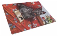 Carolines Treasures PPP3179LCB Scottie Lil Einstein Glass Cutting Board Large