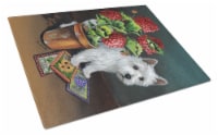 Carolines Treasures PPP3231LCB Westie Seedlings Glass Cutting Board Large