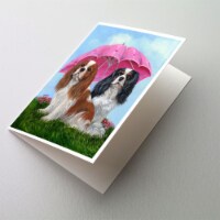 Cavalier Spaniel Royal Subjects Greeting Cards and Envelopes Pack of 8