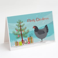 Jersey Giant Chicken Christmas Greeting Cards and Envelopes Pack of 8, Teal