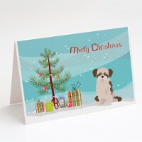 Shi Chi #3 Christmas Tree Greeting Cards and Envelopes Pack of 8