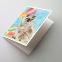 Ragdoll Happy Birthday Greeting Cards and Envelopes Pack of 8
