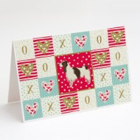 English Springer Spaniel Love Greeting Cards and Envelopes Pack of 8