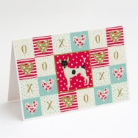Carolines Treasures  CK5957GCA7P Toy Fox Terrier Love Greeting Cards and Envelop