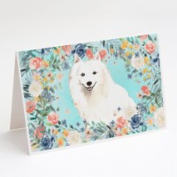 Carolines Treasures  CK3422GCA7P Japanese Spitz Greeting Cards and Envelopes Pac