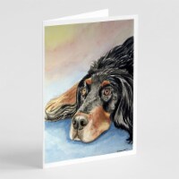 Gordon Setter Waiting on Mom Greeting Cards and Envelopes Pack of 8