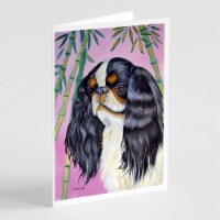 Carolines Treasures 7170GCA7P English Toy Spaniel Greeting Cards and Envelopes