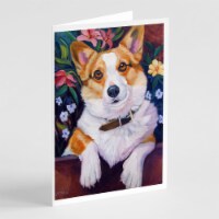 Carolines Treasures 7362GCA7P Can I help you Corgi Greeting Cards and Envelopes