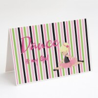Ballet Dance is my Life Blonde Greeting Cards and Envelopes Pack of 8
