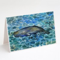 Carolines Treasures  BB5338GCA7P Sperm Whale Cachalot Greeting Cards and Envelop