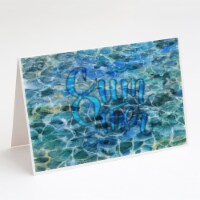 Carolines Treasures  BB5365GCA7P Summer Under Water Greeting Cards and Envelopes