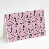 Watercolor Fashion Diva Shoes and accessories Greeting Cards and Envelopes Pack