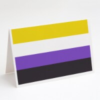 Carolines Treasures CK7998GCA7P Nonbinary Pride Greeting Cards and Envelopes Pa