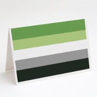 Carolines Treasures CK8000GCA7P Aronmantic Pride Greeting Cards and Envelopes P