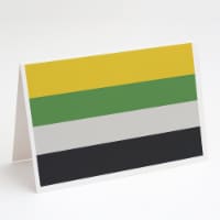 Carolines Treasures CK8002GCA7P Skiliosexual Pride Greeting Cards and Envelopes