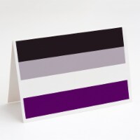 Carolines Treasures CK8009GCA7P Asexual Pride Greeting Cards and Envelopes Pack