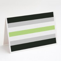 Carolines Treasures CK8010GCA7P Agender Pride Greeting Cards and Envelopes Pack