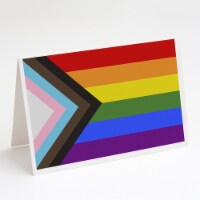 Gay Pride Progress Pride Greeting Cards and Envelopes Pack of 8