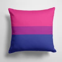 Carolines Treasures CK8011PW1414 Bisexual Pride Fabric Decorative Pillow