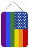 Carolines Treasures CK8013DS1216 USA Gay Pride Wall or Door Hanging Prints