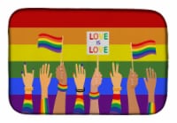 Carolines Treasures CK8016DDM Gay Pride Parade Dish Drying Mat