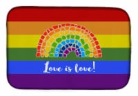 Carolines Treasures CK8018DDM Gay Pride Love is Love Mosaic Rainbow Dish Drying