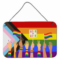 Carolines Treasures CK8015DS812 Gay Pride Parade Progress Pride Wall or Door Ha