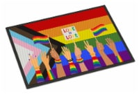 Carolines Treasures CK8015JMAT Gay Pride Parade Progress Pride Doormat 24x36