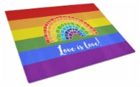 Carolines Treasures  CK8018LCB Glass Cutting Board Large