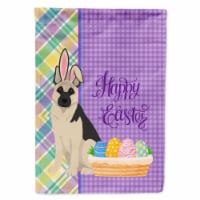 Carolines Treasures WDK5033GF 11.25 x 15.5 in. Black & Silver German Shepherd Easter Garden F