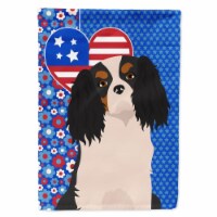 Carolines Treasures WDK5157CHF 40 x 28 in. Tricolor Cavalier Spaniel USA American Canvas Hous