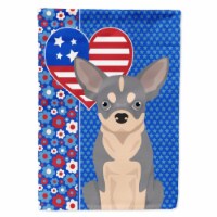 Carolines Treasures WDK5174CHF 40 x 28 in. Blue & White Chihuahua USA American Canvas House F