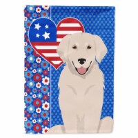 Carolines Treasures WDK5229CHF 40 x 28 in. Cream Golden Retriever USA American Canvas House F