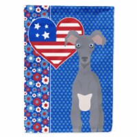Carolines Treasures WDK5236CHF 40 x 28 in. Gray Italian Grayhound USA American Canvas House F