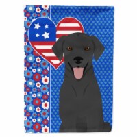 Carolines Treasures WDK5242CHF 40 x 28 in. Black Labrador Retriever USA American Canvas House