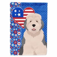 Carolines Treasures WDK5254CHF 40 x 28 in. Old English Sheepdog USA American Canvas House Fla