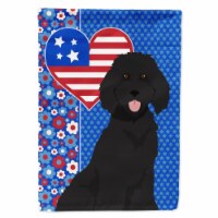 Carolines Treasures WDK5266CHF 40 x 28 in. Standard Black Poodle USA American Canvas House Fl