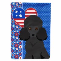 Carolines Treasures WDK5269CHF 40 x 28 in. Toy Black Poodle USA American Canvas House Flag