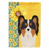 Carolines Treasures WDK5451CHF 40 x 28 in. Summer Sunflowers Tricolor Papillon Canvas House F