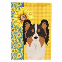 Carolines Treasures WDK5451GF 11.25 x 15.5 in. Summer Sunflowers Tricolor Papillon Garden Fla