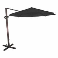 California Umbrella CAUCALI118A117-5408-DWV Cali Series 11 ft. Crank Lift Side Tilt Cantileve