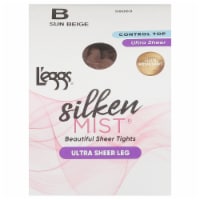 L'EGGS Ultra Sheer Run Resist Control Top Sheer Toe - Sun Beige Perspective: Main