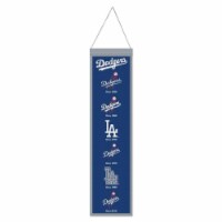Wraft Fanatics 9416647745 8 x 32 in. Heritage Evolution Design Los Angeles Dodgers Wool Banne